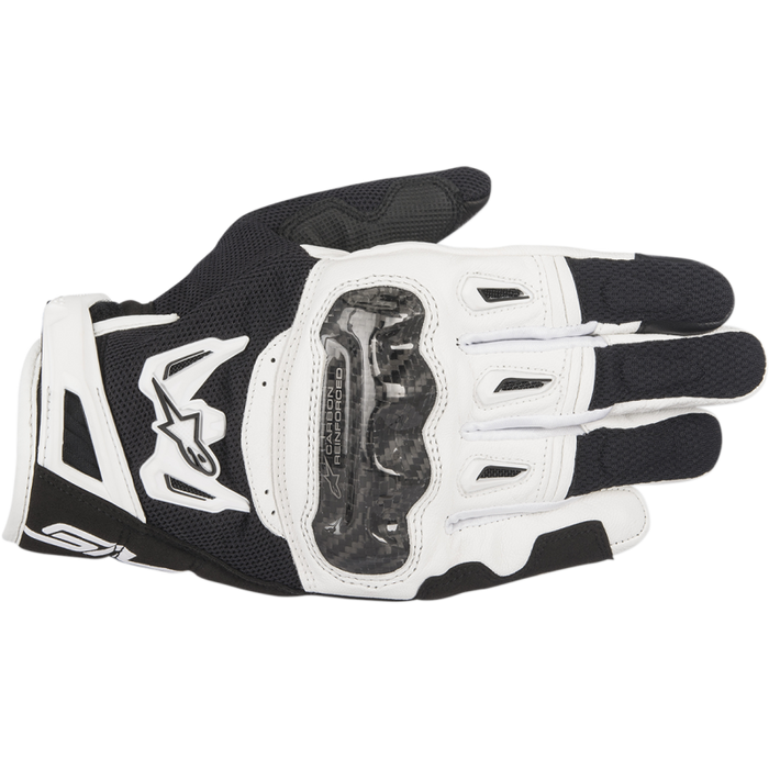 ALPINESTARS GLOVE SMX-2 Acid Black/White Front - Driven Powersports