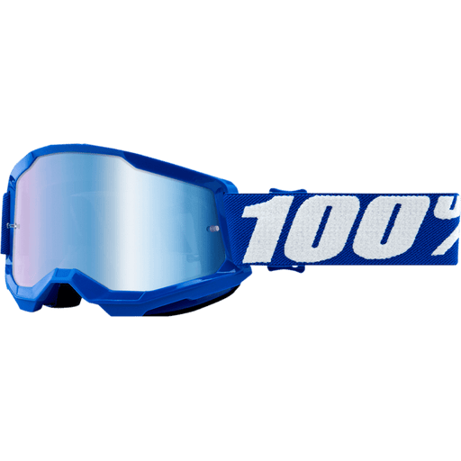 100% STRATA 2 YOUTH GOGGLE - MIRROR BLUE LENS - Driven Powersports Inc.19626100222550032 - 00002