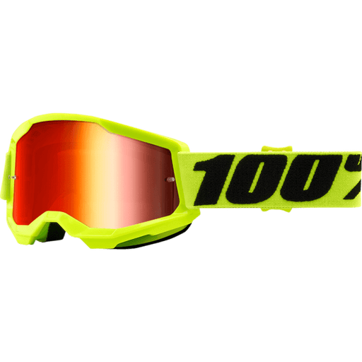 100% STRATA 2 YOUTH GOGGLE - MIRROR RED LENS - Driven Powersports Inc.19626100224950032 - 00003