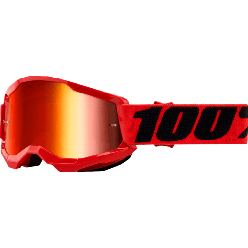 100% STRATA 2 YOUTH GOGGLE - MIRROR RED LENS - Driven Powersports Inc.19626100226350032 - 00004