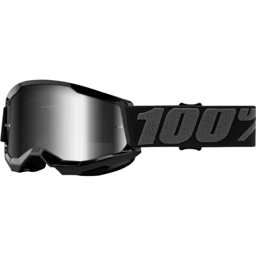 100% STRATA 2 YOUTH GOGGLE - MIRROR SILVER LENS - Driven Powersports Inc.19626100221850032 - 00001