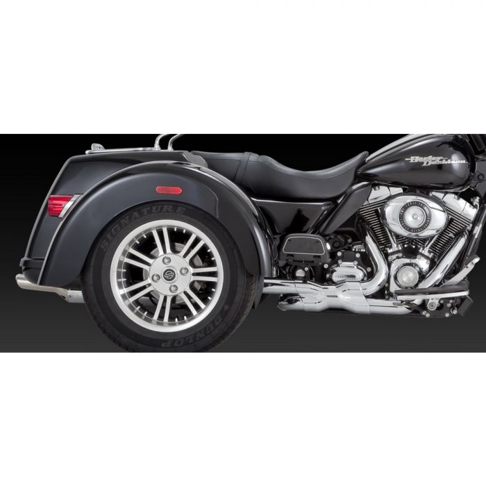 VANCE AND HINES TRIKE DELUXE SLIP-ON EXHAUST CHROME MUFFLERS - 16789