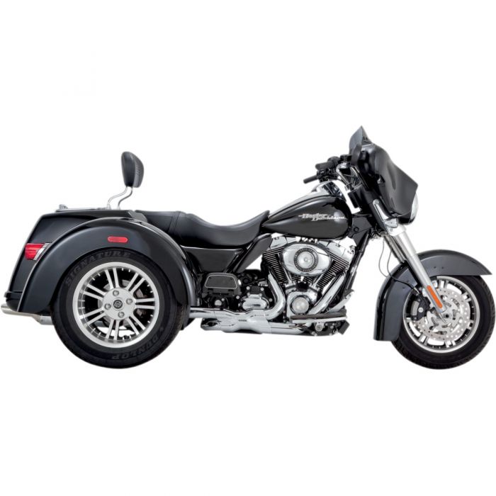 VANCE AND HINES TRIKE DELUXE SLIP-ON EXHAUST CHROME MUFFLERS - 16789