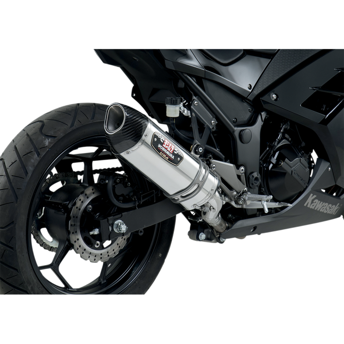 YOSHIMURA 13-17 NINJA 300R R77 SO SS/SS/CF-TIP Application Shot - Driven Powersports