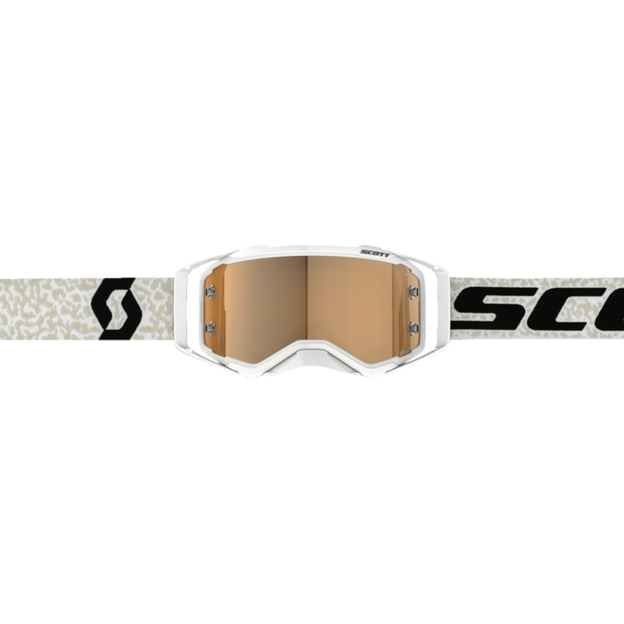 SCOTT USA PROSPECT AMP CHROME WORKS White/Black Gold Front - Driven Powersports