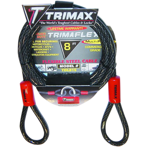 TRIMAX TDL815 15MM X 8 FOOT CABLE Front - Driven Powersports