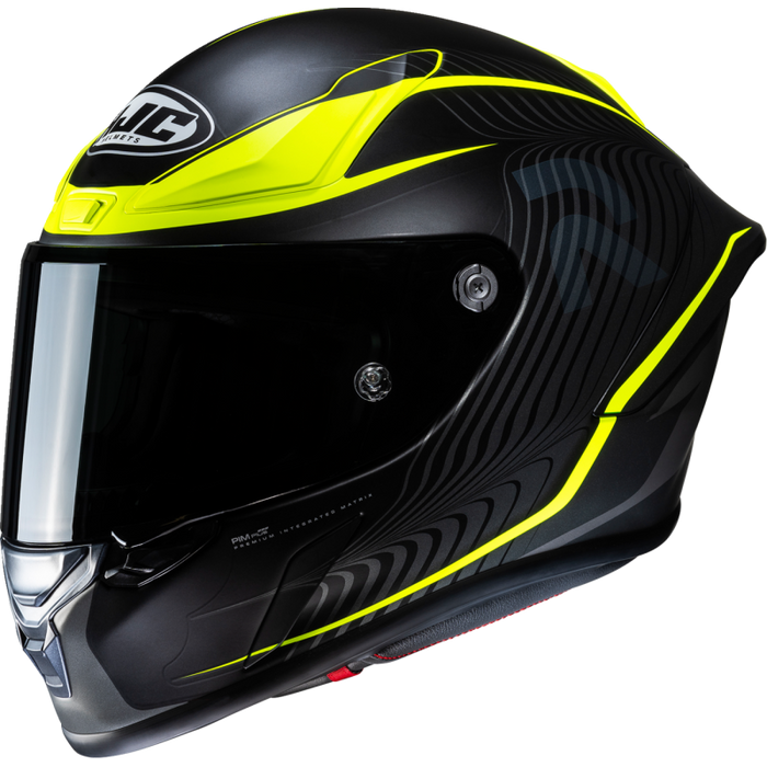 HJC RPHA 1 LOVIS Semi Flat Black/Hi-Viz Yellow Front - Driven Powersports