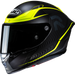 HJC RPHA 1 LOVIS Semi Flat Black/Hi-Viz Yellow Front - Driven Powersports