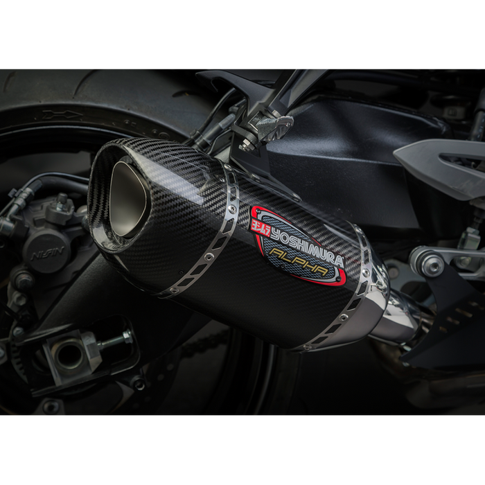 YOSHIMURA 16-21 GSX-S1000 ALPHA SO SS/CF/CF TIP Application Shot - Driven Powersports