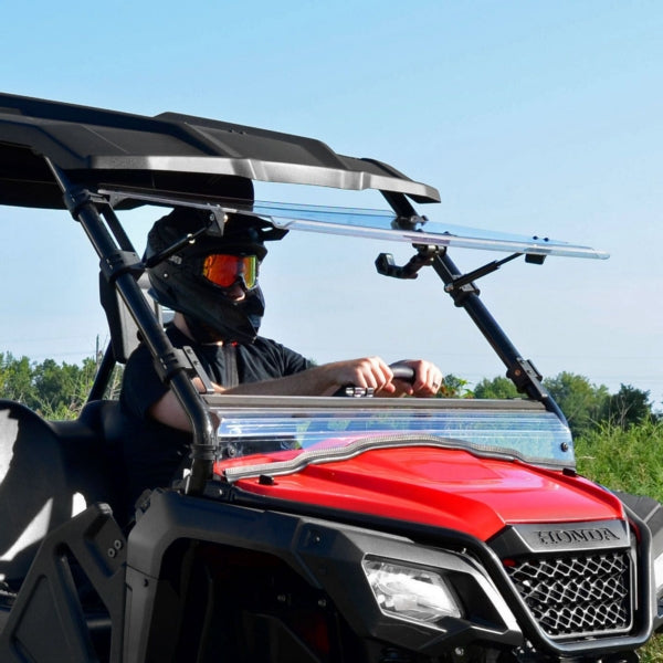 SUPERATV WINDSHIELD FLIP HON Clear - Driven Powersports