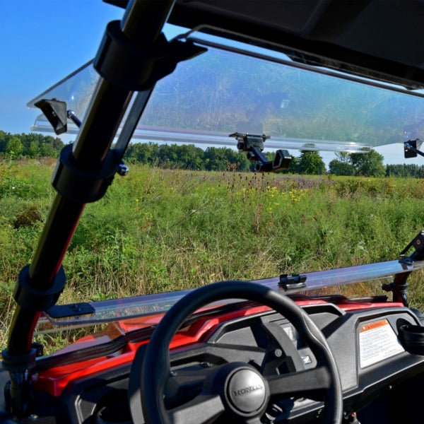 SUPERATV WINDSHIELD FLIP HON Clear - Driven Powersports