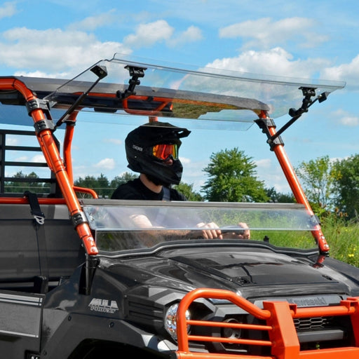 SUPERATV WINDSHIELD FLIP KAWA Clear - Driven Powersports