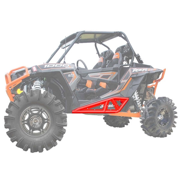 SUPERATV ROCK SLIDER BAR HD POL Red - Driven Powersports