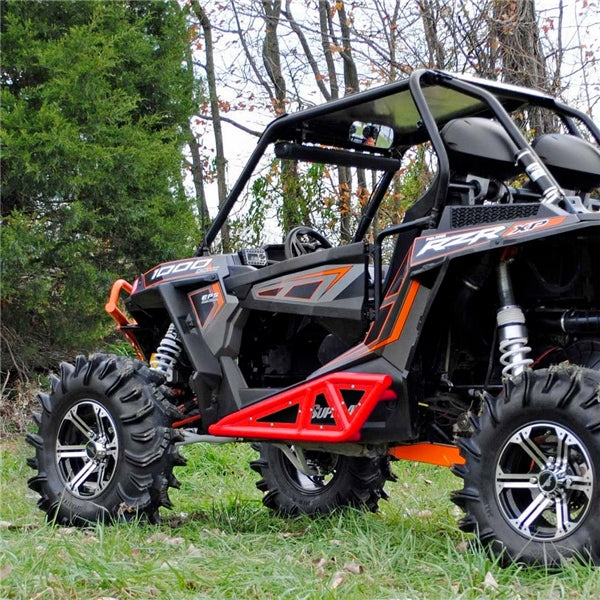 SUPERATV ROCK SLIDER BAR HD POL Red - Driven Powersports