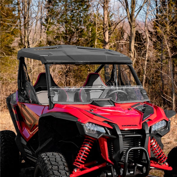 SUPERATV WINDSHIELD HALF FT HON Clear - Driven Powersports