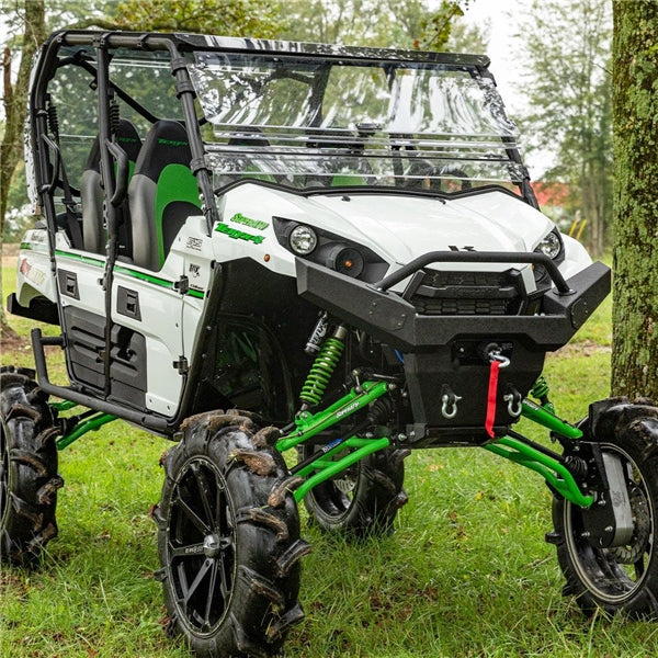 SUPERATV BUMPER FT DIAMOND PLATE KAWA (FBGKTRX400300) - Driven Powersports