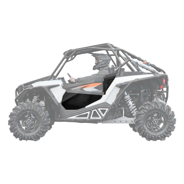 SUPERATV DOOR LWR W/SIDE PANEL PLAST QTY2 POL (DOORPRZR1K002B1K100) - Driven Powersports