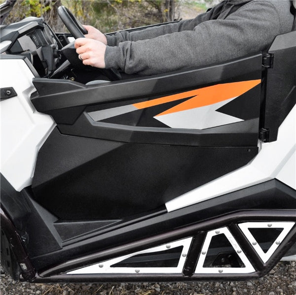 SUPERATV DOOR LWR W/SIDE PANEL PLAST QTY2 POL (DOORPRZR1K002B1K100) - Driven Powersports