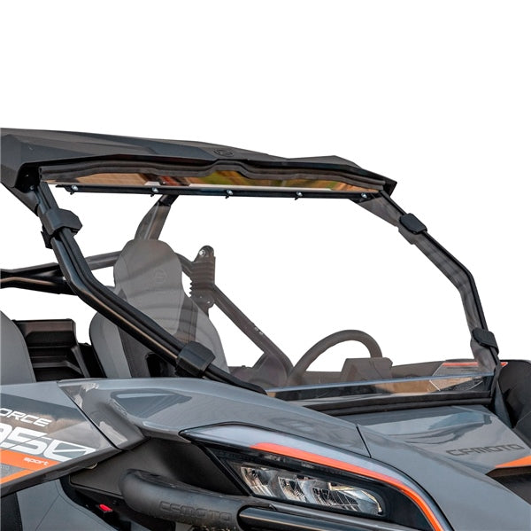 SUPERATV WINDSHIELD FULL SCRATCH RESIS CFMOTO Clear - Driven Powersports