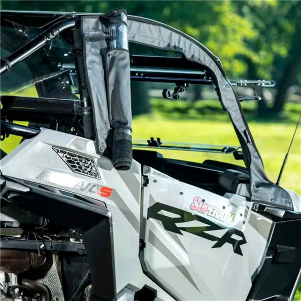 SUPERATV SOFT CAB ENCLOSURE UPR DOOR POL (SEPRZR9TS001) - Driven Powersports