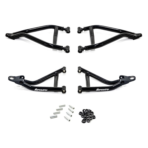 SUPERATV A-ARM H-CLEAR FWD OFFSET YAM Black - Driven Powersports