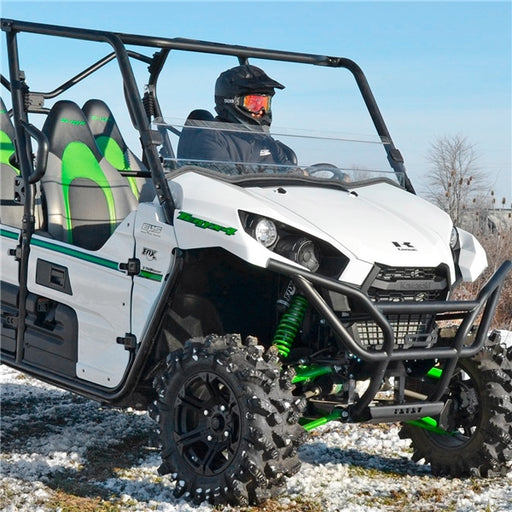 SUPERATV WINDSHIELD HALF SCRATCH RES FT KAWA Clear - Driven Powersports