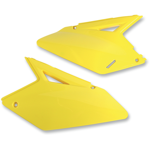 UFO RMZ250 07-08 SIDE PANELS RM 01YELLOW Front - Driven Powersports