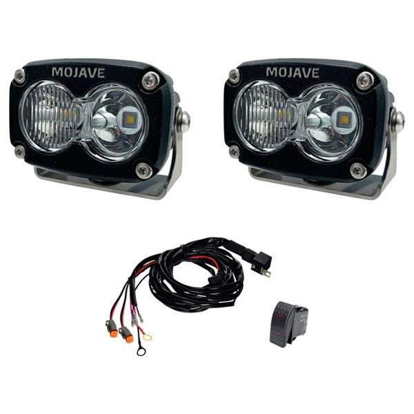 TIGER LIGHTS MOJAVE 2" X 3" LIGHT KIT & HARNESS (TLM2X3-KIT) - Driven Powersports