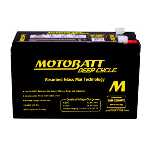 MOTOBATT MB1290F2 BATTERY DEEP CYCLE (MB1290F2) - Driven Powersports