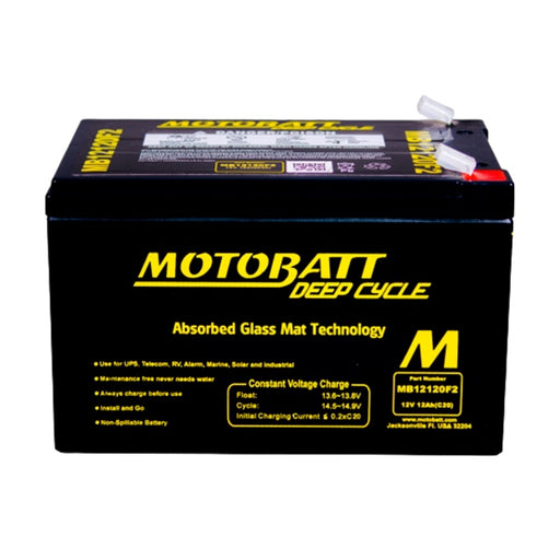 MOTOBATT MB12120F2 BATTERY DEEP CYCLE (MB12120F2) - Driven Powersports