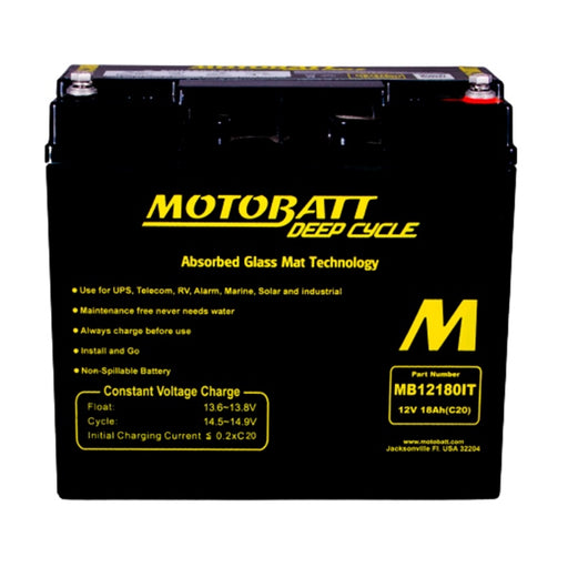 MOTOBATT MB12180IT BATTERY DEEP CYCLE (MB12180IT) - Driven Powersports