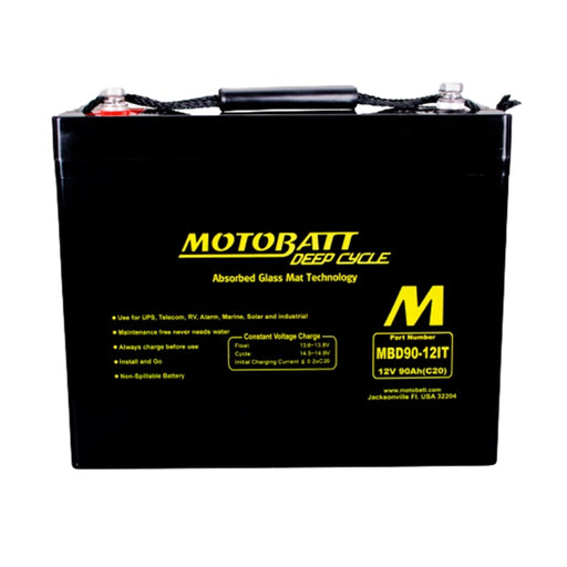 MOTOBATT MBD90-12IT BATTERY DEEP CYCLE (MBD90-12IT) - Driven Powersports