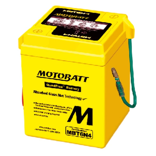 MOTOBATT MBT6N4 BATTERY QUADFLEX (MBT6N4) - Driven Powersports