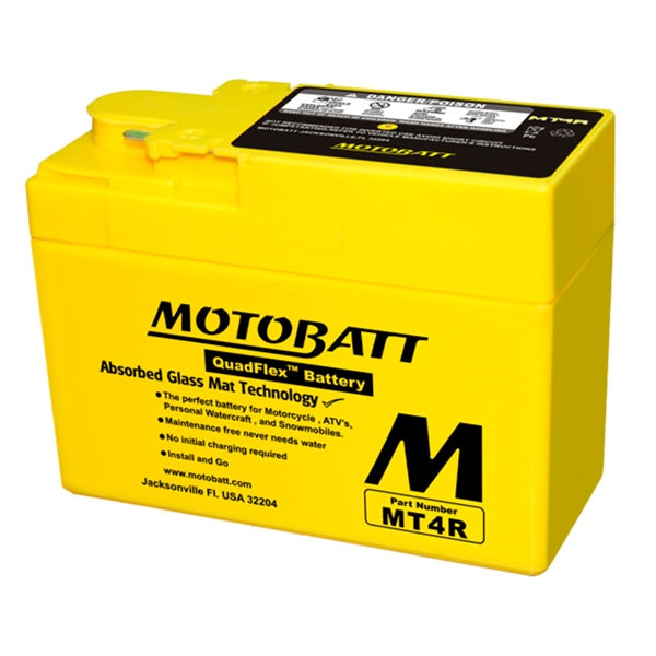 MOTOBATT MBT4R BATTERY QUADFLEX (MBT4R) - Driven Powersports