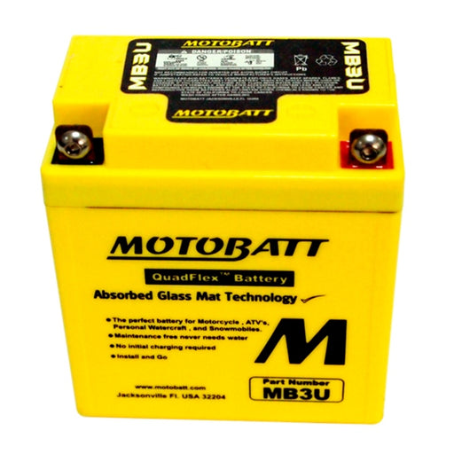 MOTOBATT MB3U BATTERY QUADFLEX (MB3U) - Driven Powersports