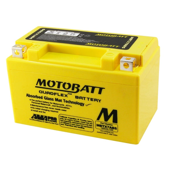 MOTOBATT MBTX7ABS BATTERY QUADFLEX (MBTX7ABS) - Driven Powersports