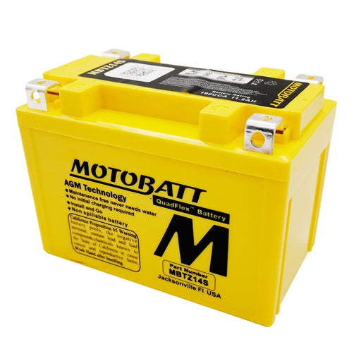 MOTOBATT MBTZ14S BATTERY QUADFLEX (MBTZ14S) - Driven Powersports