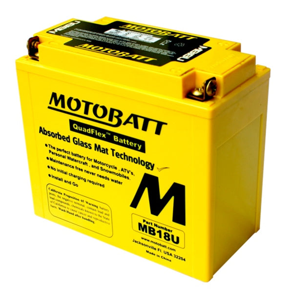 MOTOBATT MB18U BATTERY QUADFLEX (MB18U) - Driven Powersports