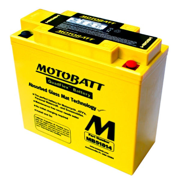 MOTOBATT MB51814 BATTERY QUADFLEX (MB51814) - Driven Powersports