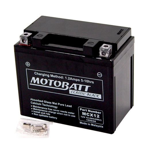 MOTOBATT MCX12 BATTERY AGM CLASSIC (MCX12) - Driven Powersports