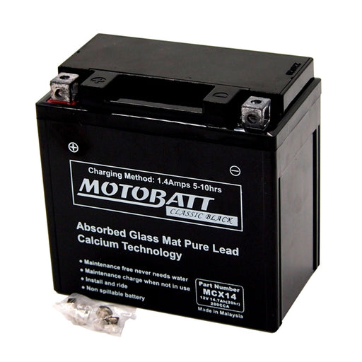 MOTOBATT MCX14 BATTERY AGM CLASSIC (MCX14) - Driven Powersports