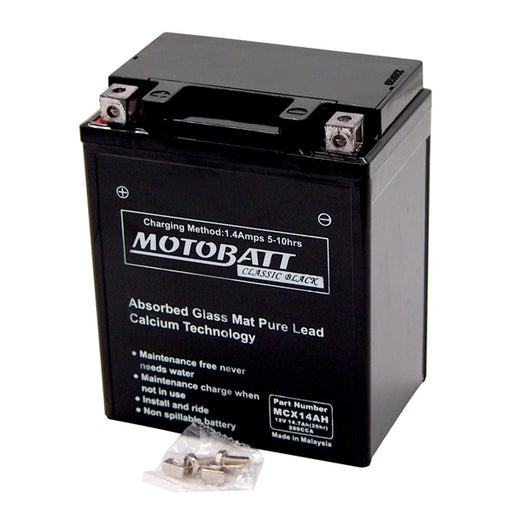 MOTOBATT MCX14AH BATTERY AGM CLASSIC (MCX14AH) - Driven Powersports