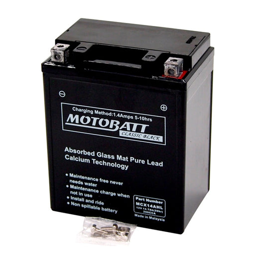 MOTOBATT MCX14AHL BATTERY AGM CLASSIC (MCX14AHL) - Driven Powersports