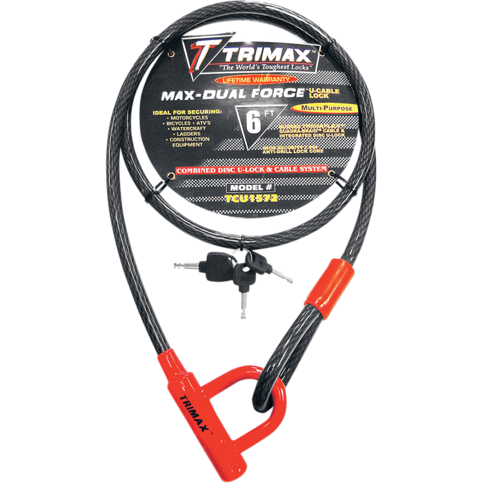 TRIMAX U-LOCK & CABLE (72 INCH) Front - Driven Powersports