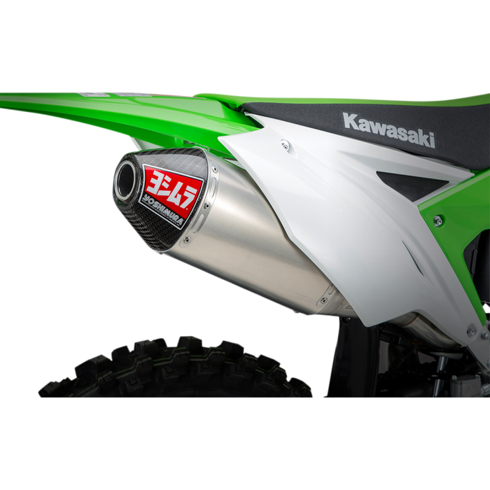 YOSHIMURA 17-20 KX250F RS-4 FS SS/AL/CF Application Shot - Driven Powersports