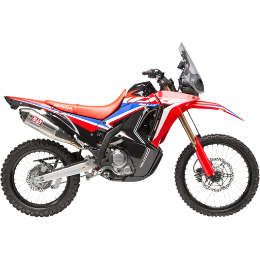 YOSHIMURA 21-22 CRF300L/RALLY RS-4 SO SS/SS/CF Application Shot - Driven Powersports