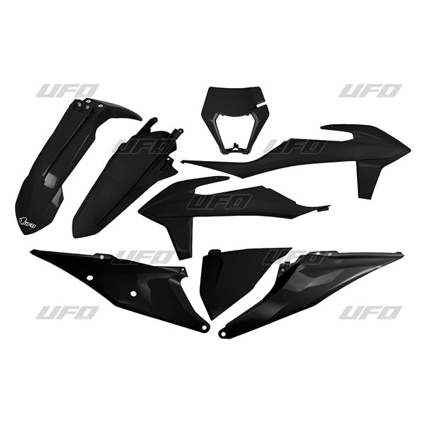 UFO COMPLETE KIT W/HEADLIGHT KTM Black - Driven Powersports