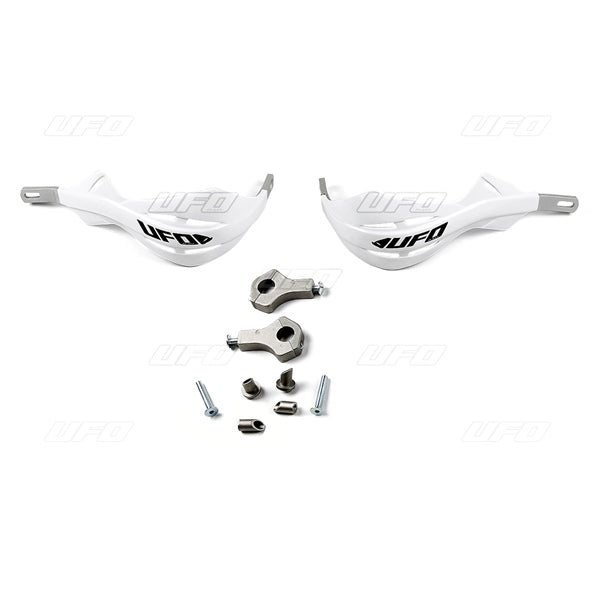 UFO PRO HANDGUARD W/ALU INSERT White - Driven Powersports