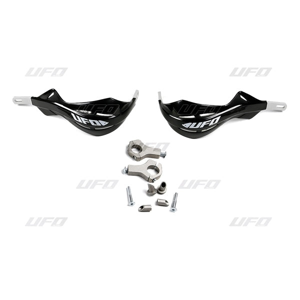 UFO PRO HANDGUARD ALU OVERSIZE INSERT Black - Driven Powersports