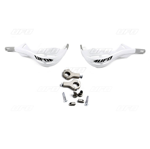 UFO PRO HANDGUARD ALU OVERSIZE INSERT White - Driven Powersports